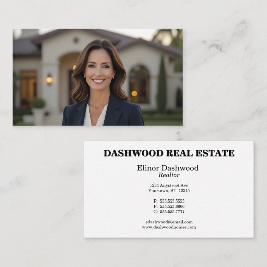 ウーマンアンドハウス実在エステート 名刺 (正面/裏面)