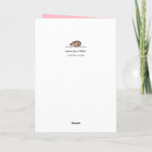 ウーマンイタリアンサマービーチ休暇 サンキューカード (裏面)