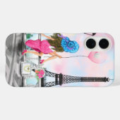 ウーマンインパリエッフェルタワー Case-Mate iPhoneケース (裏面 (横))