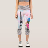 ウーマンインパリカプリレギンスエッフェルタワー カプリレギンス (正面)