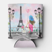 ウーマンインパリクーラーボックスエッフェルタワー 缶クーラー (正面)