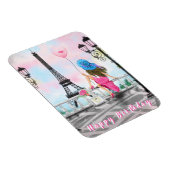 ウーマンインパリハッピーバースデーマグネットエッフェルタワー マグネット (右側)