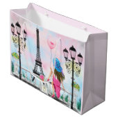 ウーマンインパリ抱き枕エッフェルタワー ラージペーパーバッグ (正面アングル)