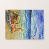 ウーマンオンザビーチパズル ジグソーパズル (横)