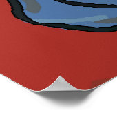 ウーマンオンセルフォンマティススタイル ポスター (角)