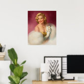 ウーマングラマーポートレートピンナップ ポスター (ホームオフィス)