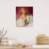 ウーマングラマーポートレートピンナップ ポスター (キッチン)