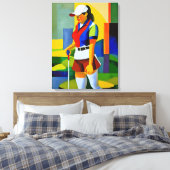 ウーマンゴルファー – キャンバスアートプリント キャンバスプリント (インサイチュ (寝室))