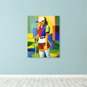 ウーマンゴルファー – キャンバスアートプリント キャンバスプリント (インサイチュ (ウッドフロア))