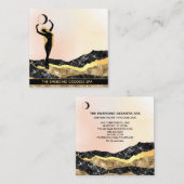 *~*ウーマンジョドムーンピーチパステルグリッター スクエア名刺 (正面/裏面)