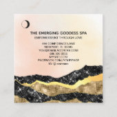 *~*ウーマンジョドムーンピーチパステルグリッター スクエア名刺 (裏面)