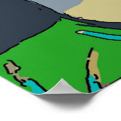 ウーマンズキュービズム顔 ポスター (角)