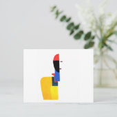 ウーマンズトルソ抽象芸術アート ポストカード (スタンド正面)