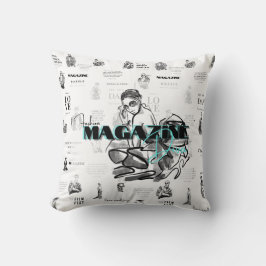 ウーマンズファッション誌装飾用クッション クッション
