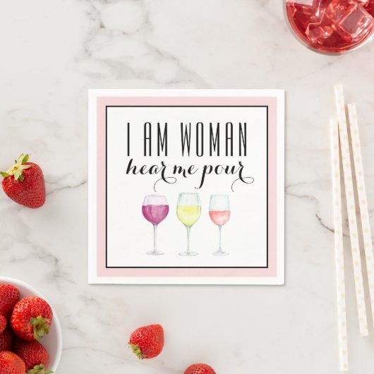 ウーマンズワおもしろいイン引用文 スタンダードカクテルナプキン (インサイチュ)