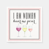 ウーマンズワおもしろいイン引用文 スタンダードカクテルナプキン (正面)