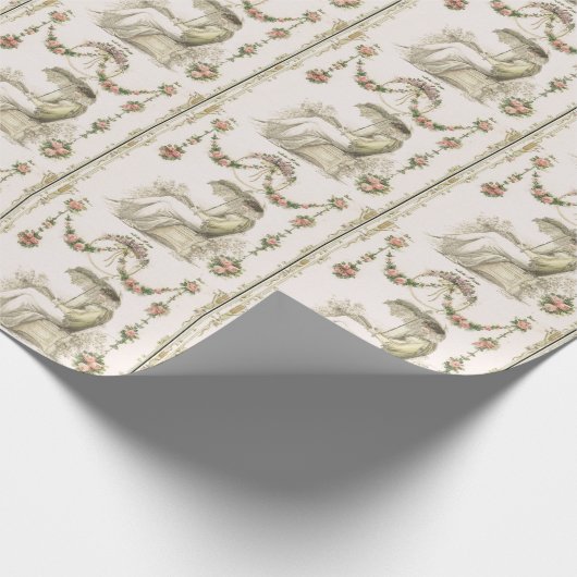 ウーマンズ読リージェンシーファッションプレート装飾用クッション ラッピングペーパー (角)