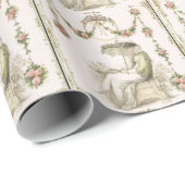 ウーマンズ読リージェンシーファッションプレート装飾用クッション ラッピングペーパー (ロールコーナー)