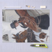 ウーマンホースヴィンテージ絵画ズ 薄葉紙 (クラフト)