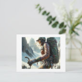 ウーマンマウンテン登山、 ポストカード (スタンド正面)