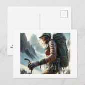 ウーマンマウンテン登山、 ポストカード (正面/裏面)