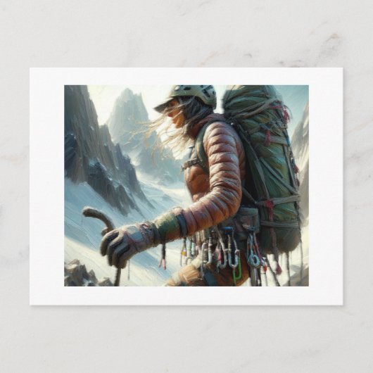 ウーマンマウンテン登山、 ポストカード (正面)