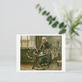 ウーマンリーリングヤーン(F68)ヴァンゴッホファインアート ポストカード (スタンド正面)