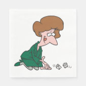 ウーマン転がズサイコロ紙ナプキンス スタンダードランチョンナプキン (正面)