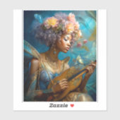 ウーマン遊ズルテアフリカ系アメリカファンタジーアート シール (シート)