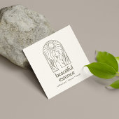 ウーマン離れムーンアーチ美しいウェルネススパセージ スクエア名刺