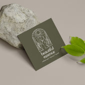 ウーマン離れムーンアーチ美しいウェルネススパセージ スクエア名刺