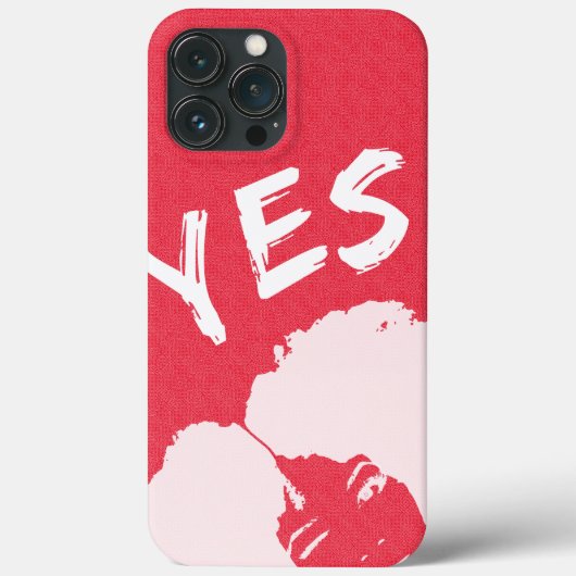 ウーマン・ウィンク考えズ・Yes Case-Mate iPhoneケース (裏面)