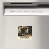 『ウーマン・バイ・ア・ハース』ヴィンセント・ヴァン・ゴッホ マグネット (インサイチュ (食洗機))