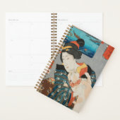 ウーマ遊ンズ・ウィズ・キャット・ヴィンテージ・日本のプリント プランナー手帳 (ディスプレー)