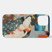 ウーマ遊ンズ・ウィズ・キャット・ヴィンテージ・日本のプリント Case-Mate iPhoneケース (裏面 (横))