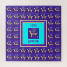 ウーミカル・ラマ ハッピーハヌカ 20"x20" パズル