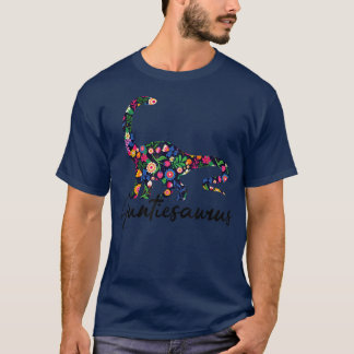 ウーメンズアウンティエザウルスフローラ叔母の恐竜フー Tシャツ