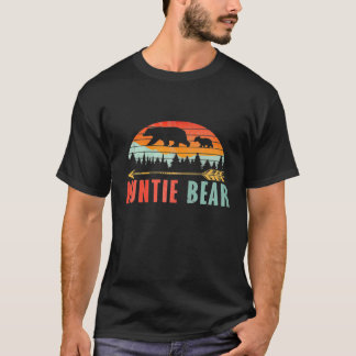 ウーメンズアウンティベアーアウトドアヴィンテージキャンピングフォーAun Tシャツ