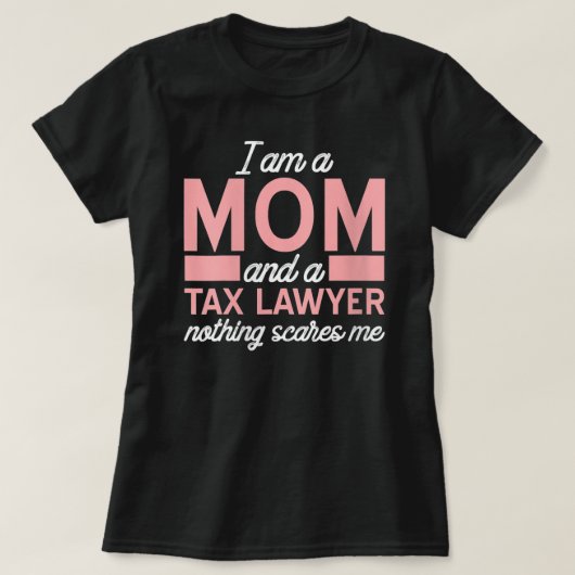 ウーメンズノーシャレスMom Tax Reskye弁護士 Tシャツ (デザイン正面)