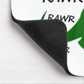 ウーメンズファラワー恐竜TレックスクリスマスパーティーサンタT-r マウスパッド (コーナー)