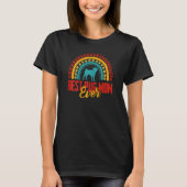 ウーメン最高のズPug Mom Ever Rainbow Pug Owner Tシャツ (正面)
