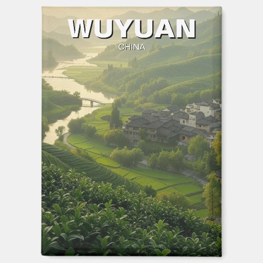 ウーユアンジアンシ中国トラベル マグネット (正面)