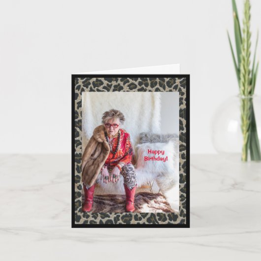 ウーユーモアのあるホ乗りハッピーバースデーアドバイス カード (正面)