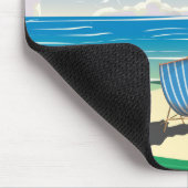 ウーラコンビーデボンビーチ旅行ポスター マウスパッド (コーナー)