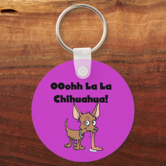 ウーララチワワTシャツとギフト キーホルダー (正面)