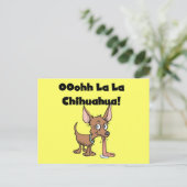 ウーララチワワTシャツとギフト ポストカード (スタンド正面)