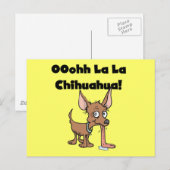 ウーララチワワTシャツとギフト ポストカード (正面/裏面)