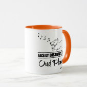 ウーランニングド選手に気を取られやすいの犬 マグカップ (正面右)