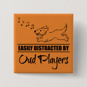 ウーランニングド選手に気を取られやすいの犬 缶バッジ (正面)