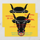 ウーリの旗がデザインされたベイビーシャワーの招待状 招待状 (正面/裏面)